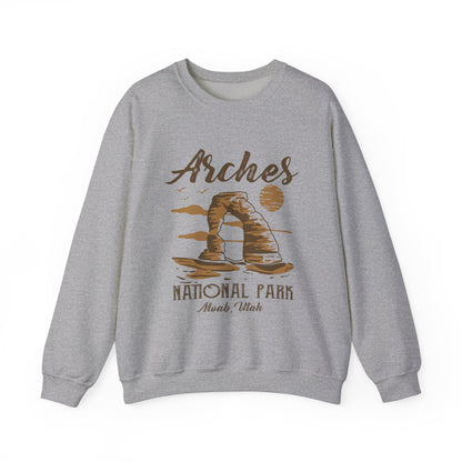 Vintage Arches National Park Mountain Moab Utah Sweatshirt - Npt030all