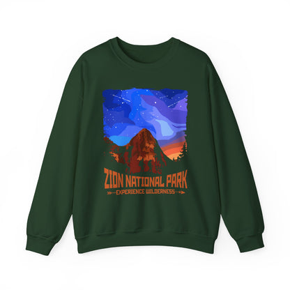 Vintage Zion National Park Souvenir Hiking Wilderess Hiking Sweatshirt - NP046ALL