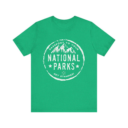 USA National Park Passport Stamp Camping Mountain shirt - NP040ALL