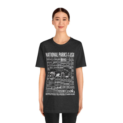 Checklist US National Parks of The USA Shirt, 63 Us National Park Name States Shirt- Np0296all