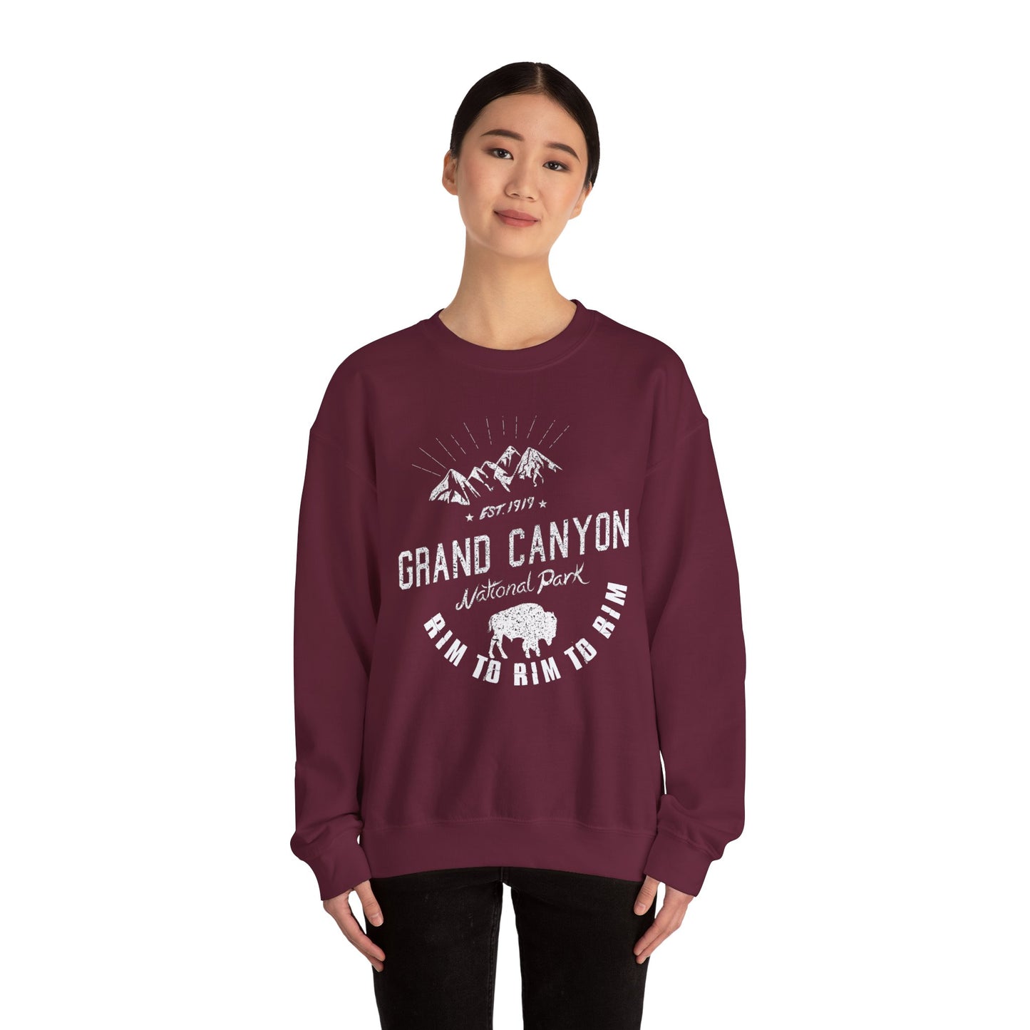 Rim to Rim to Rim Grand Canyon National Park Arizona Camping Hiking Sweatshirt - NP041ALL