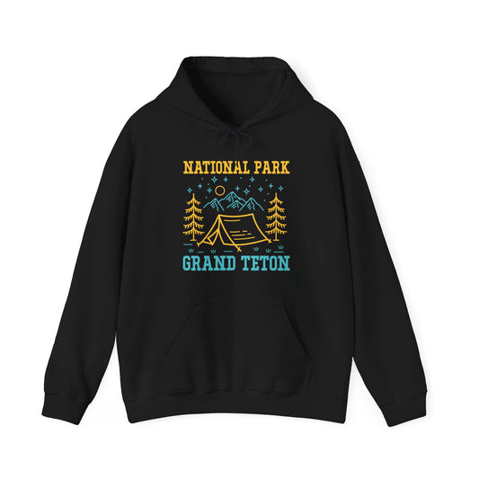 Grand Teton National Park Hiking Camping Hiking Hoodie - NPT149ALL