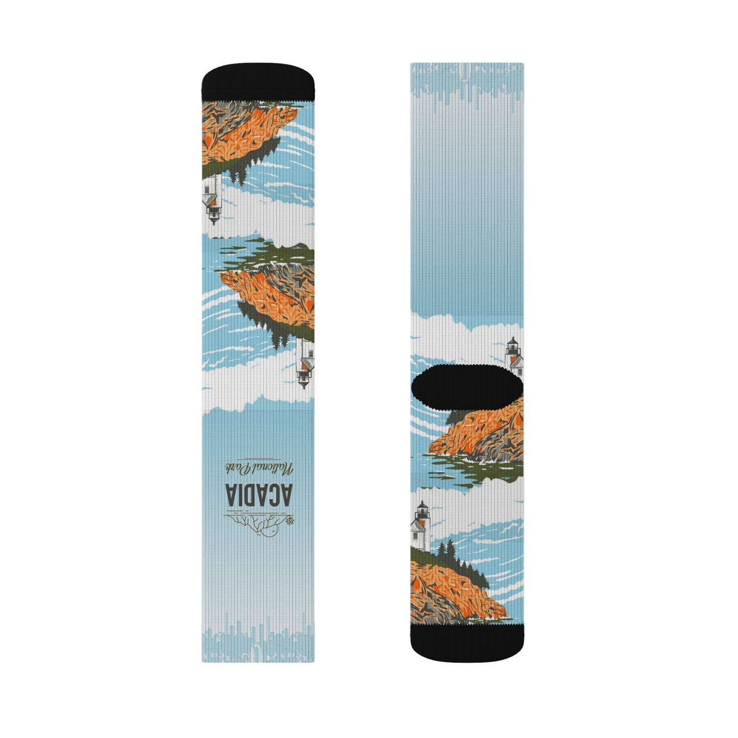 Acadia Sublimation Socks,  Gifts from Friends, Birthday & Christmas Gifts for Women & Men - SOCKNP021