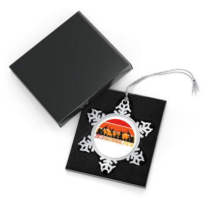 Zion National Park Pewter Snowflake Ornament, Christmas Gifts for Nature Lovers, Gifts from Family NP094ALL