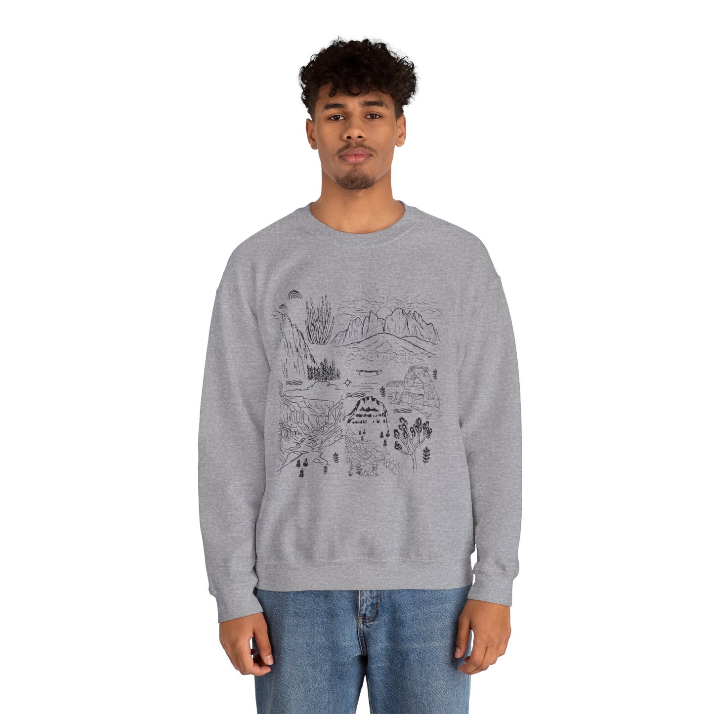 Iconic National Parks Hiking Sweatshirt - NPT006ALL