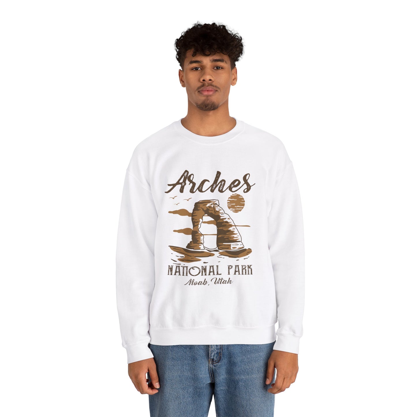 Vintage Arches National Park Mountain Moab Utah Sweatshirt - Npt030all