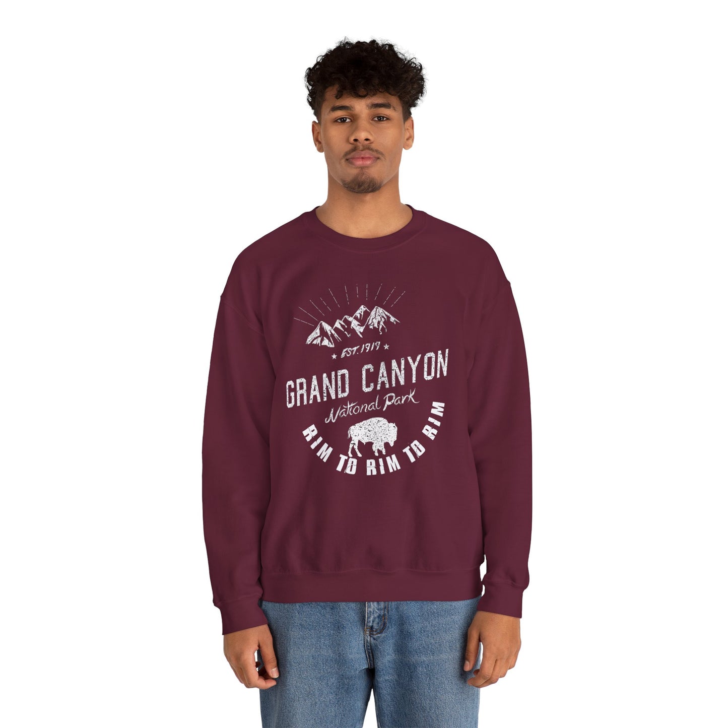 Rim to Rim to Rim Grand Canyon National Park Arizona Camping Hiking Sweatshirt - NP041ALL