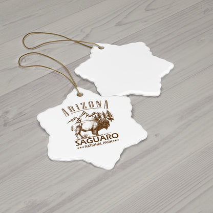 Arizona Saguaro National Park Ornament , US National Park Saguaro Hiking Ceramic Ornament - NP0113ALL