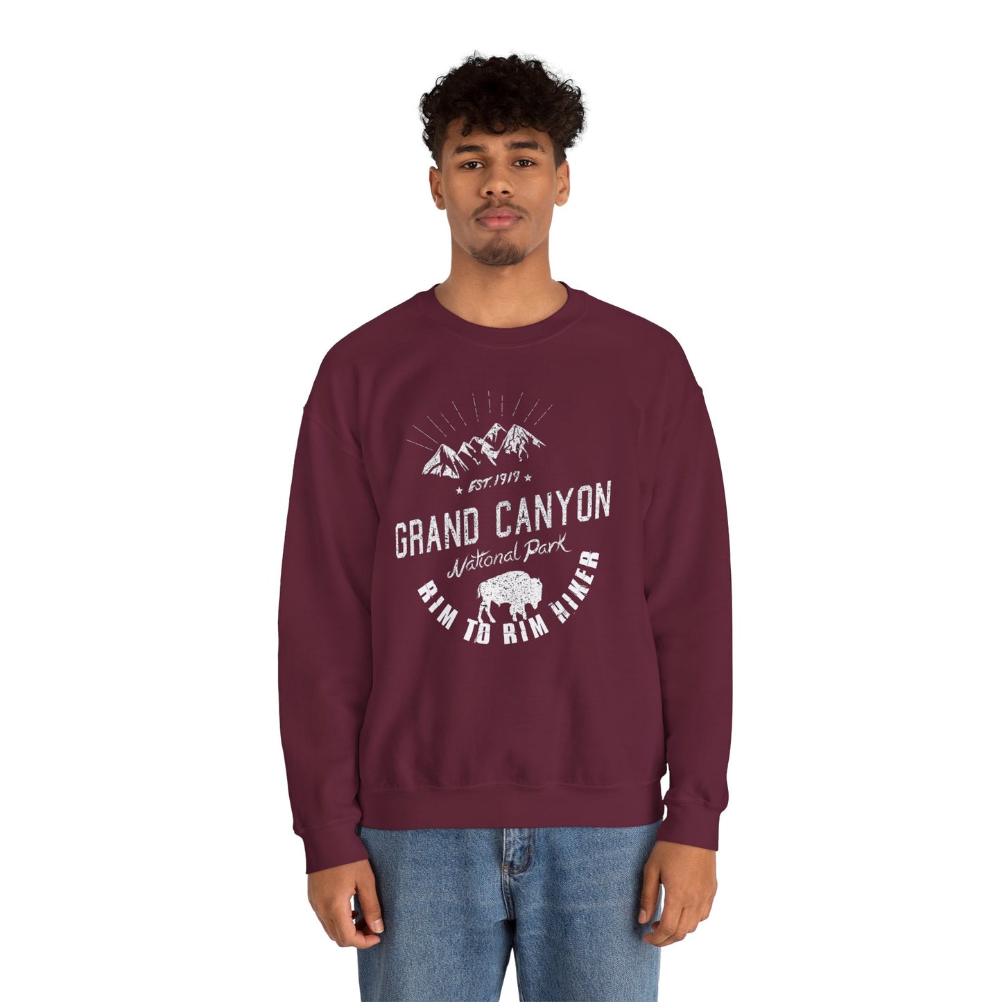 Rim To Rim Hiker Grand Canyon National Park Hiking Sweatshirt - NP036ALL