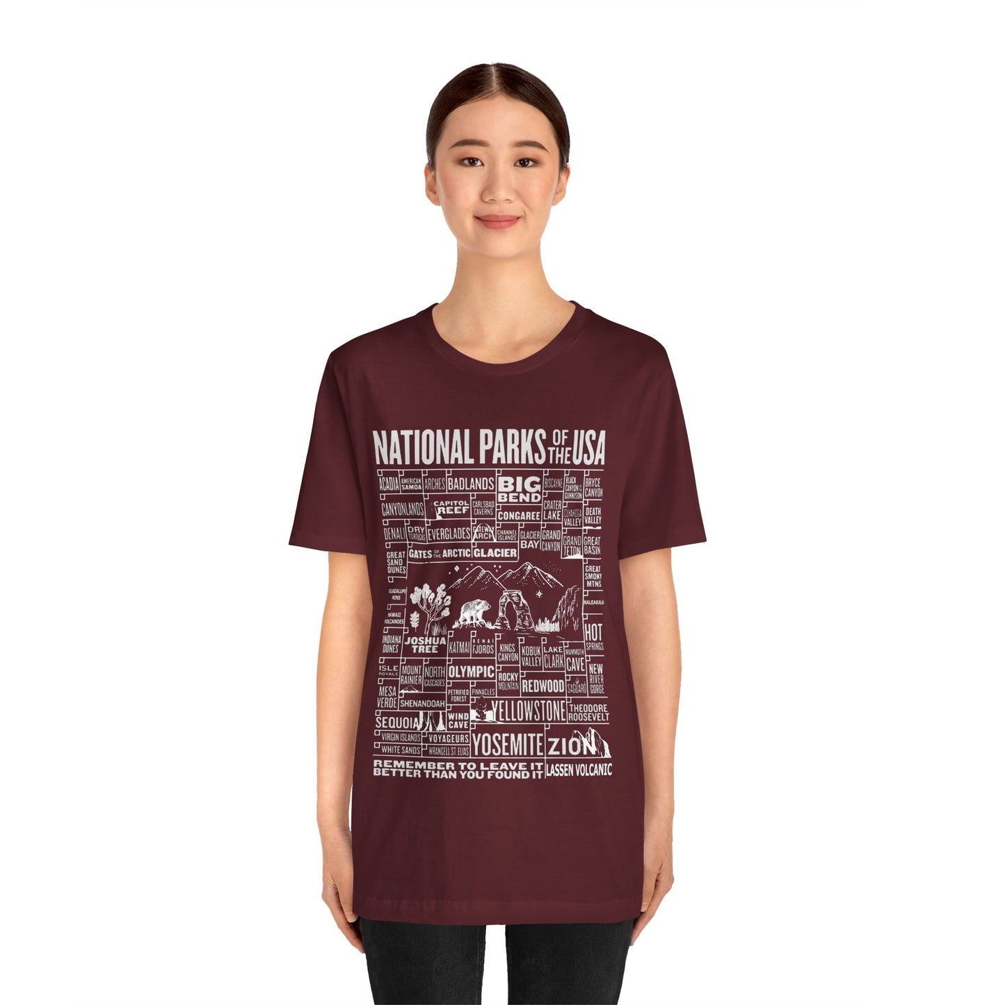 Checklist US National Parks of The USA Shirt, 63 Us National Park Name States Shirt- Np0296all