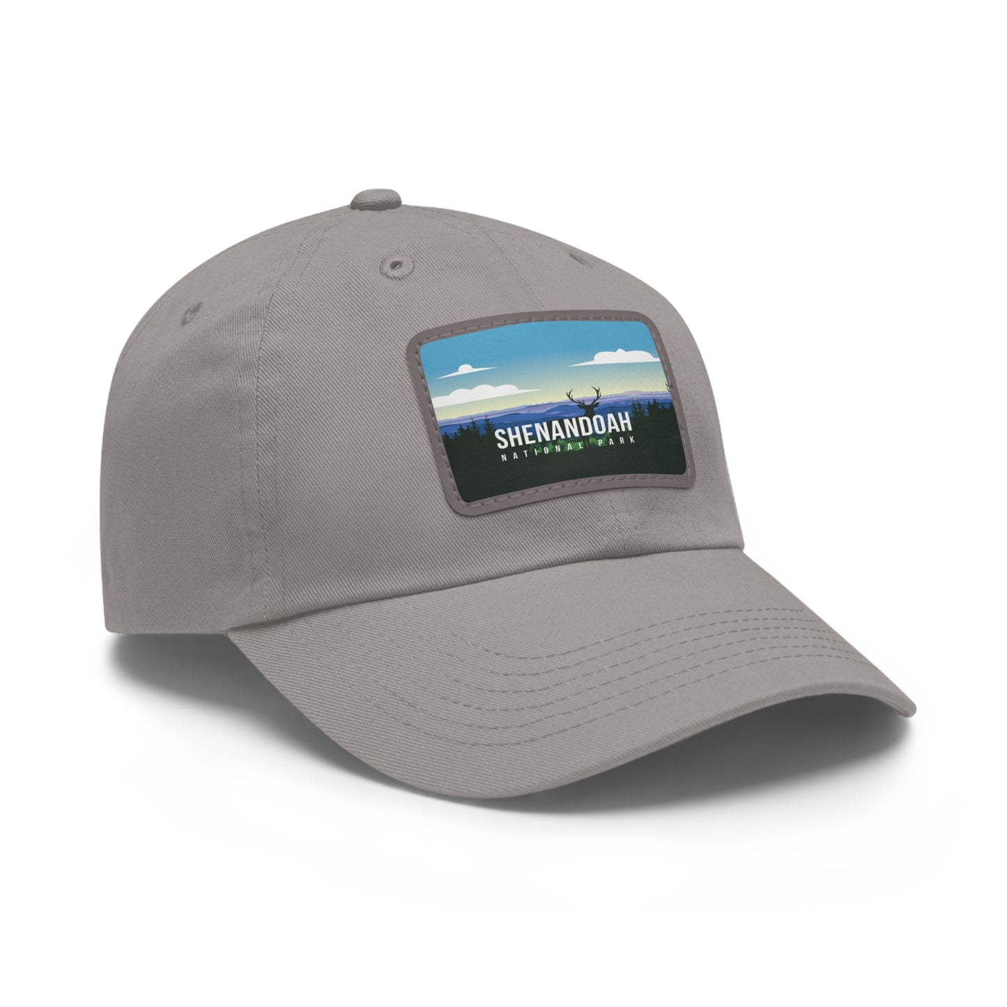 Shenandoah Leather Patch Hat, Travel Shenandoah National Park Mountain Camping Hiking Mountain Hat - HATNP006