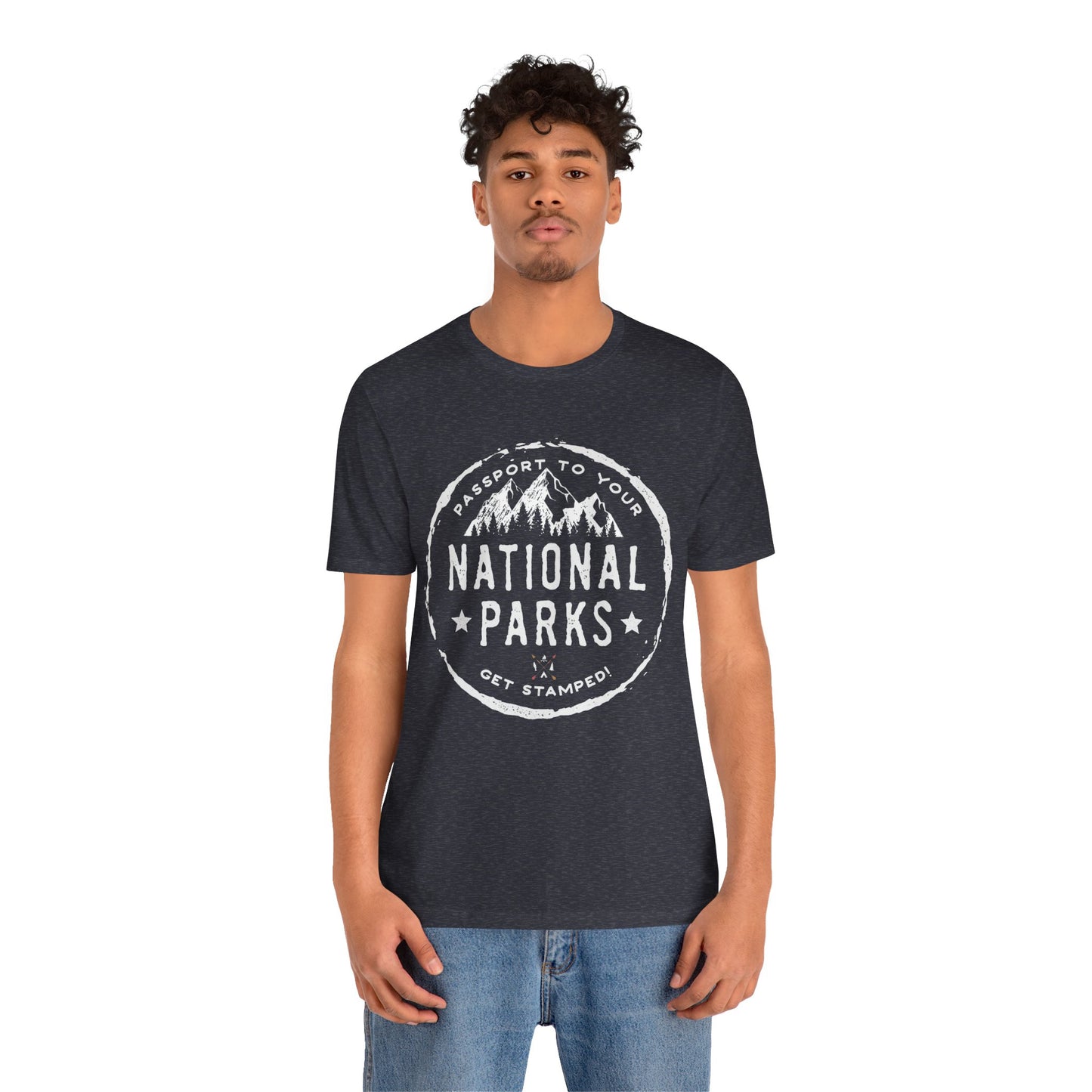 USA National Park Passport Stamp Camping Mountain shirt - NP040ALL