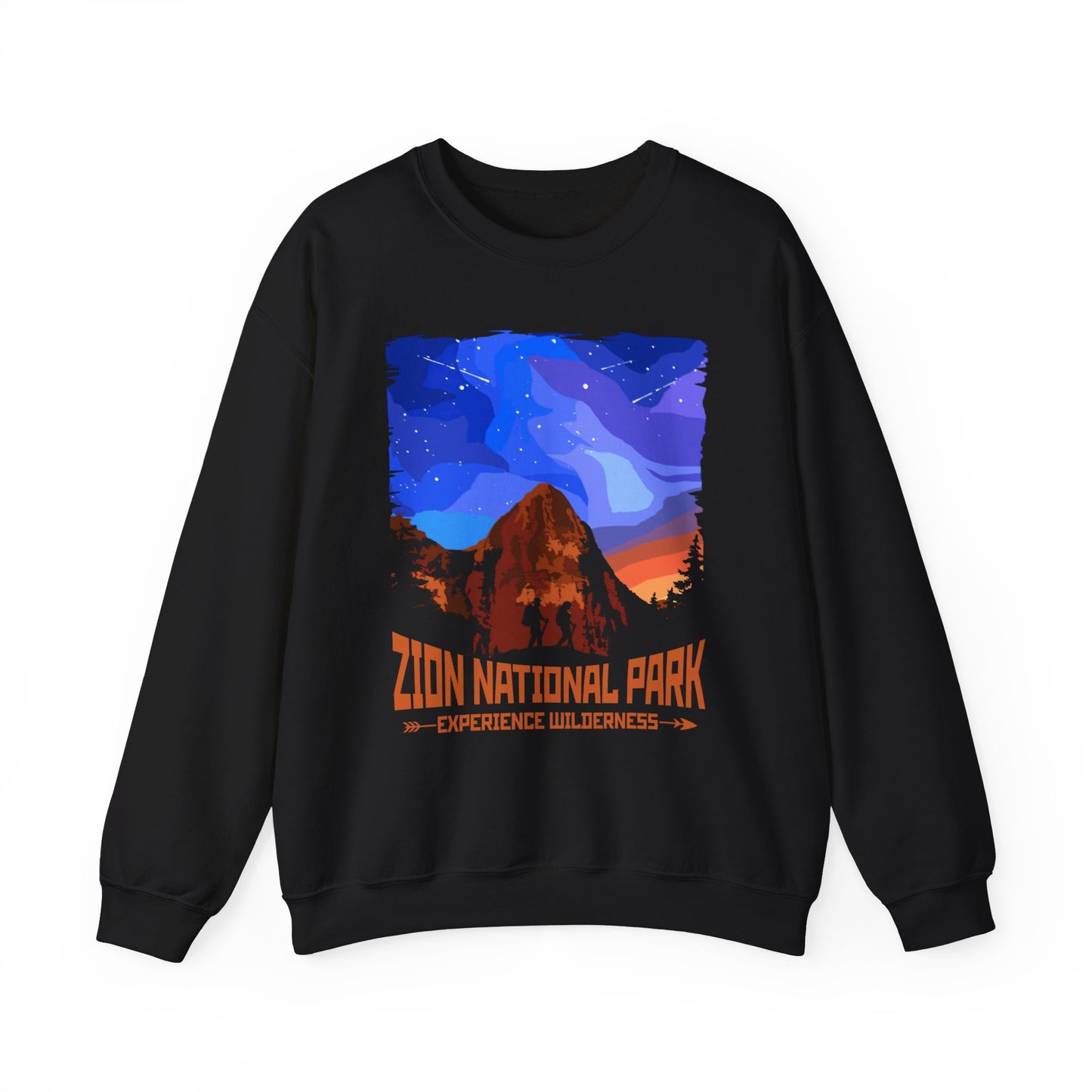 Vintage Zion National Park Souvenir Hiking Wilderess Hiking Sweatshirt - NP046ALL