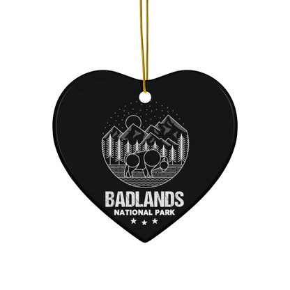 Badlands Ornament, Badland National Park Hiking Ceramic Ornament - NP017ALL