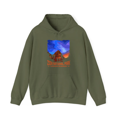 Vintage Zion National Park Souvenir Hiking Wilderess Hoodie - NP046ALL