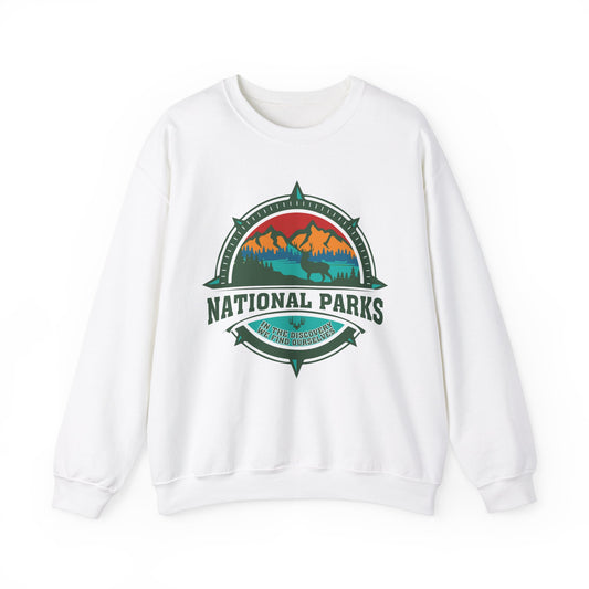 In The Discovery We Find OurSelves National Park Hiking Camping Forest Mountain Sweatshirt - NPT058ALL