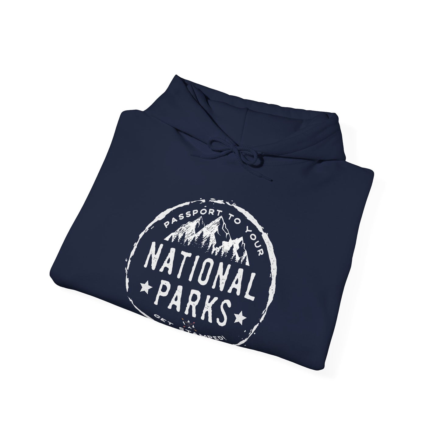 USA National Park Passport Stamp Camping Mountain Hiking Hoodie - NP040ALL