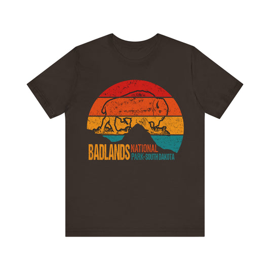 Badlands National Park NPS Camping Bison Buffalo Shirt - NP092ALL