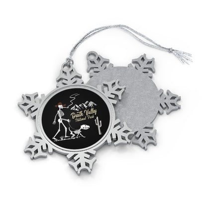 Death Valley US National Park Pewter Snowflake Ornament, Inspirational Gifts for Nature Enthusiasts NP0156ALL