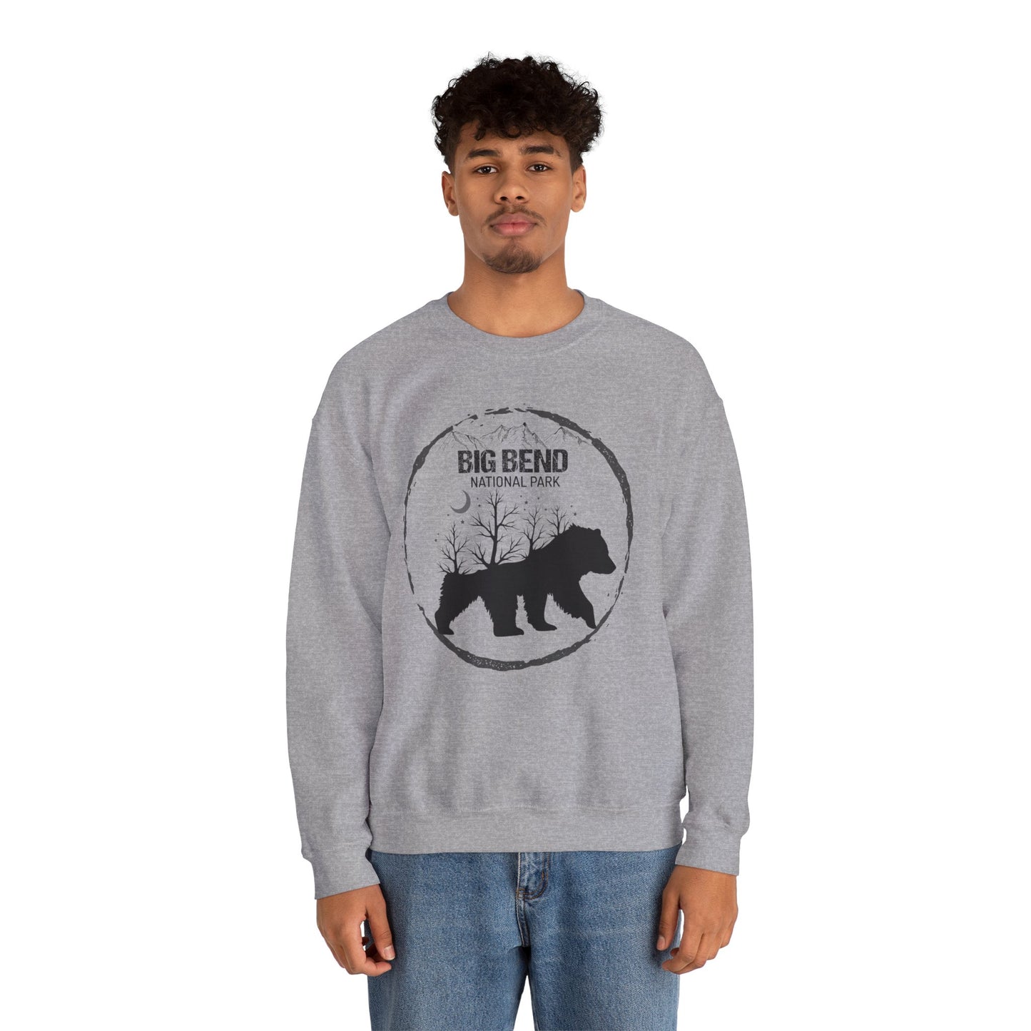 Big Bend National Park Bear Forest Camping Mountain Sweatshirt - NP0224ALL