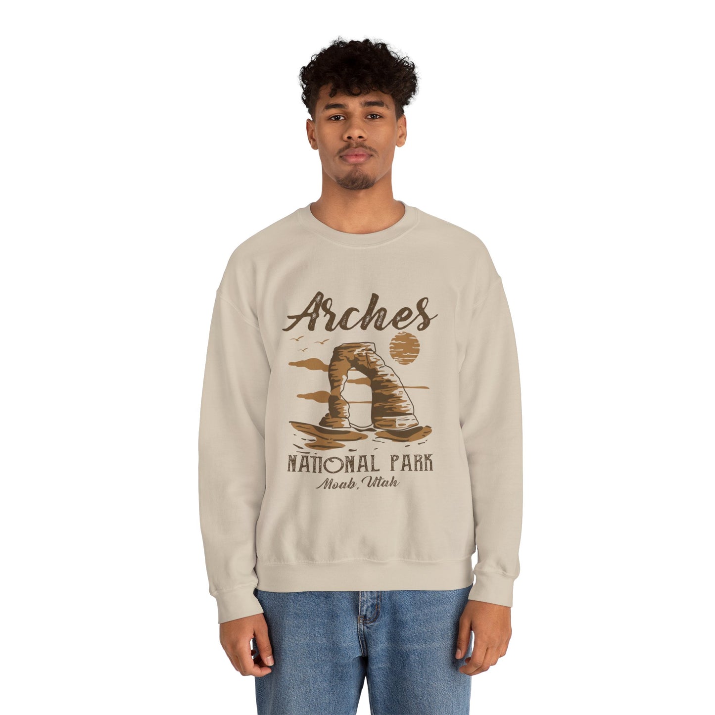 Vintage Arches National Park Mountain Moab Utah Sweatshirt - Npt030all