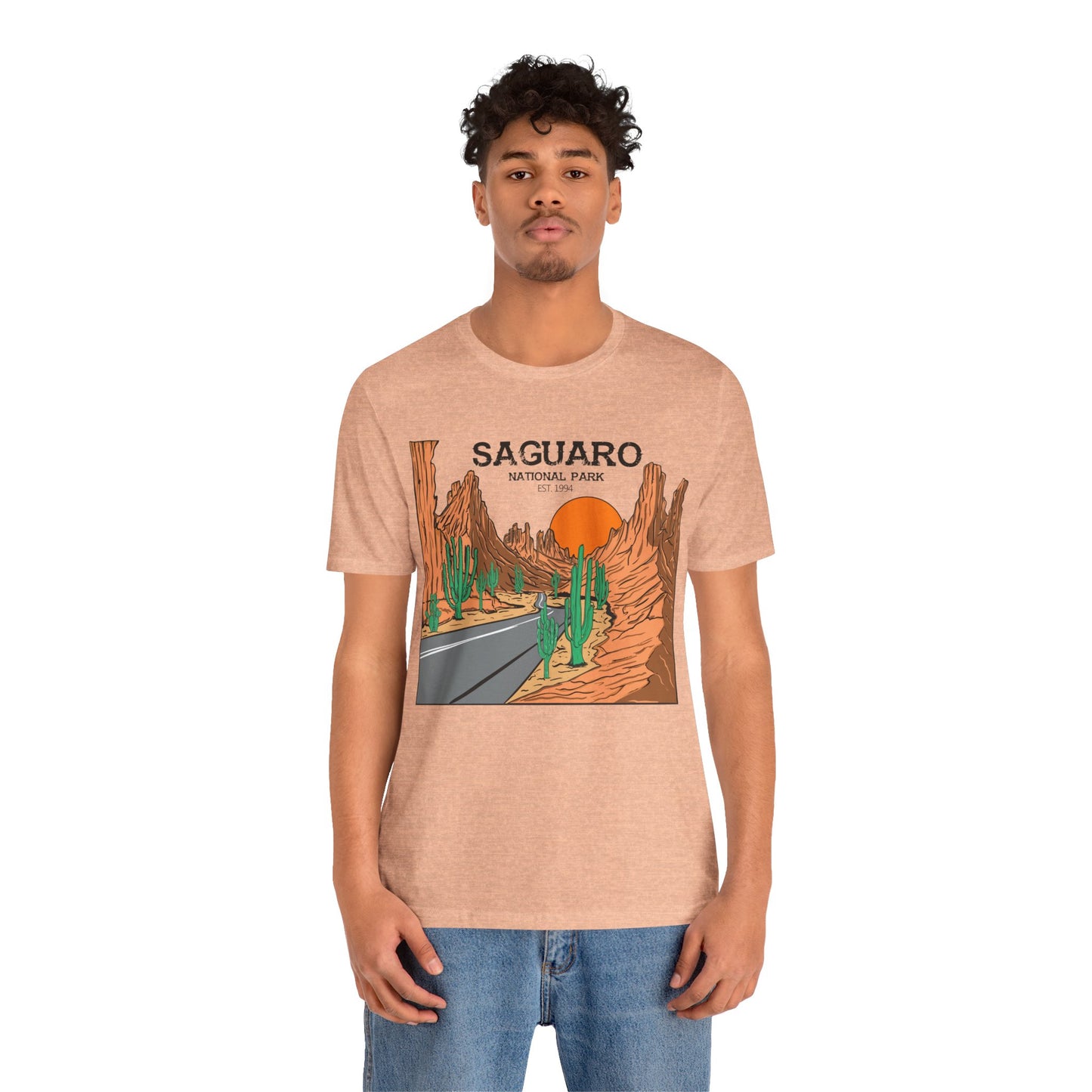 Saguaro Desert Shirt, Arizona Saguaro National Park Cactus Mountain Saguaro Cactus Shirt - NPT159ALL