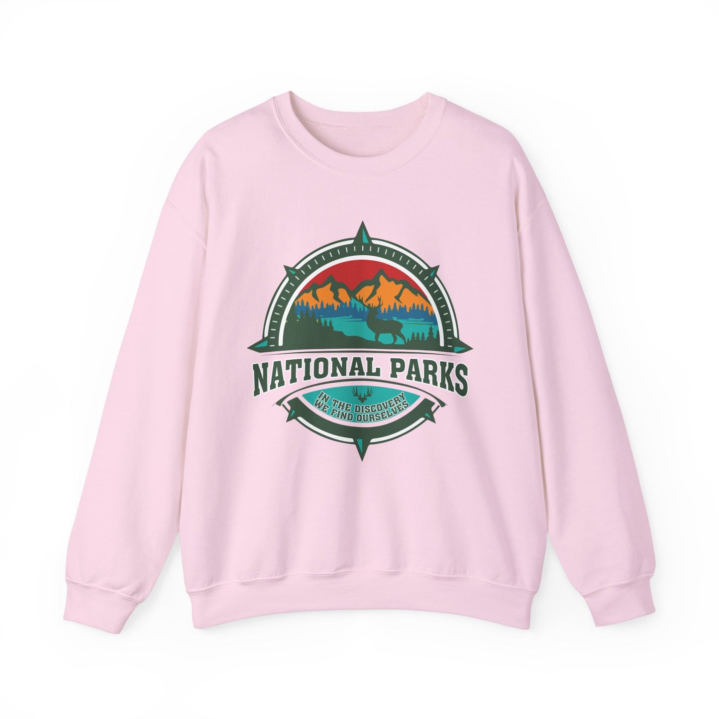 In The Discovery We Find OurSelves National Park Hiking Camping Forest Mountain Sweatshirt - NPT058ALL