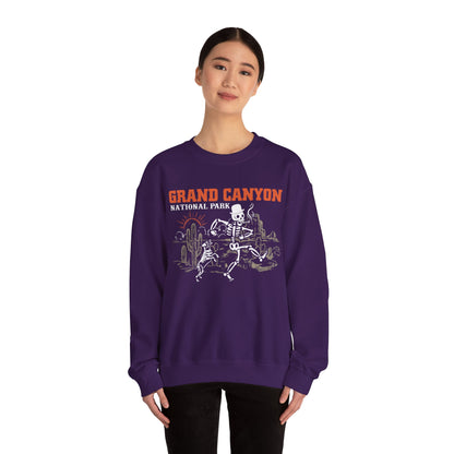 Grand Canyon National Park Skeleton Hiking Camping Adventure Mountains Sweatshirt - NPT071ALL