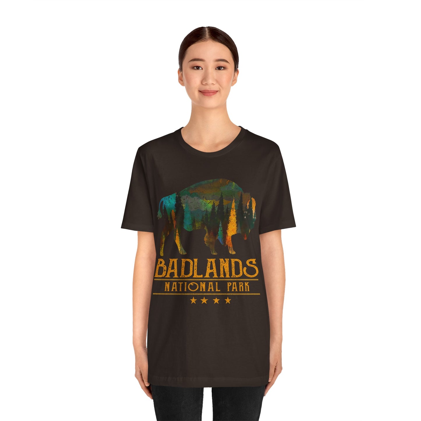 Badlands Shirt, Badland National Park Buffalo Bison South Dakota shirt - NPT082ALL