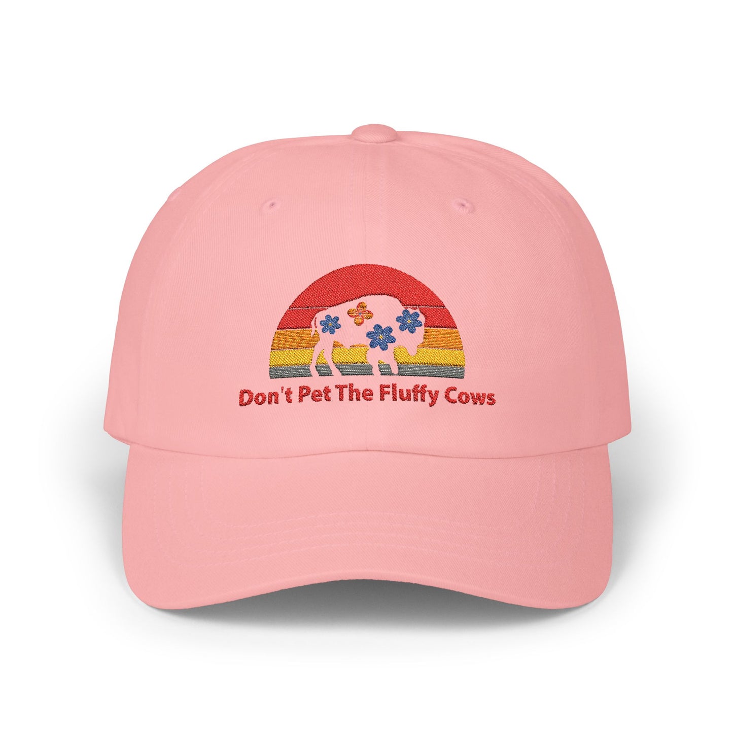 Don't Pet The Fluffy Cows, Yellowstone National Park Embroidered Cap, Hat for Friends & Family