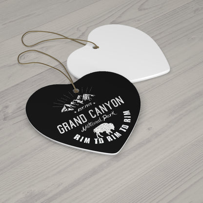 Rim To Rim To Rim Ornament, Grand Canyon National Park Hiking Ceramic Ornament - NP041ALL