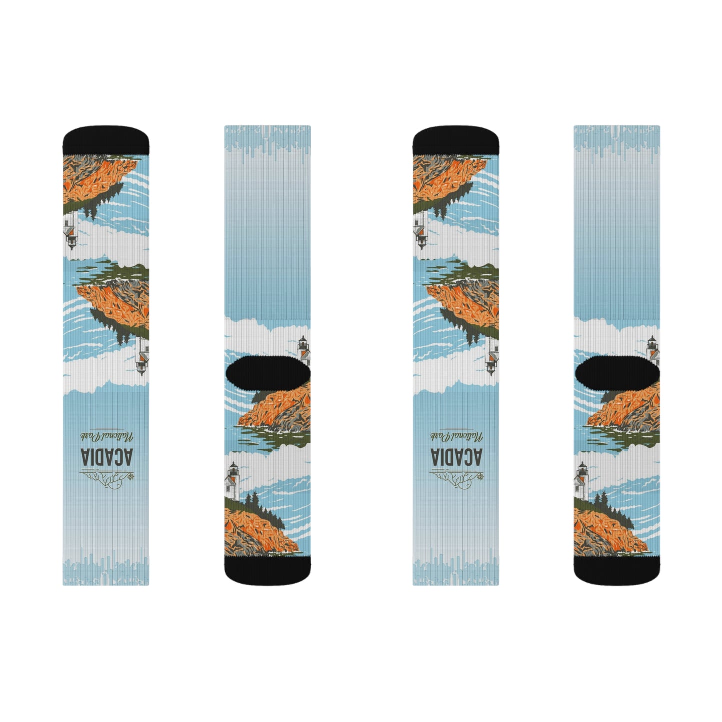 Acadia Sublimation Socks,  Gifts from Friends, Birthday & Christmas Gifts for Women & Men - SOCKNP021