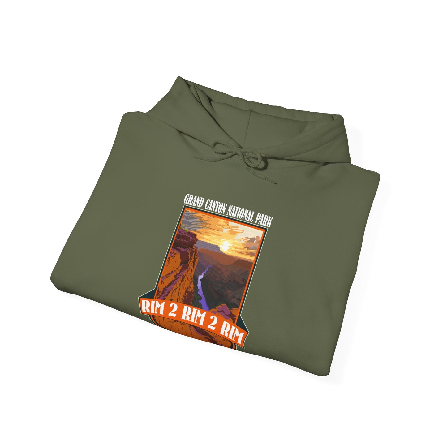 Rim To Rim To Rim Grand Canyon R2R2R Hiker Medal National Park Hiking Hoodie - NPT126ALL