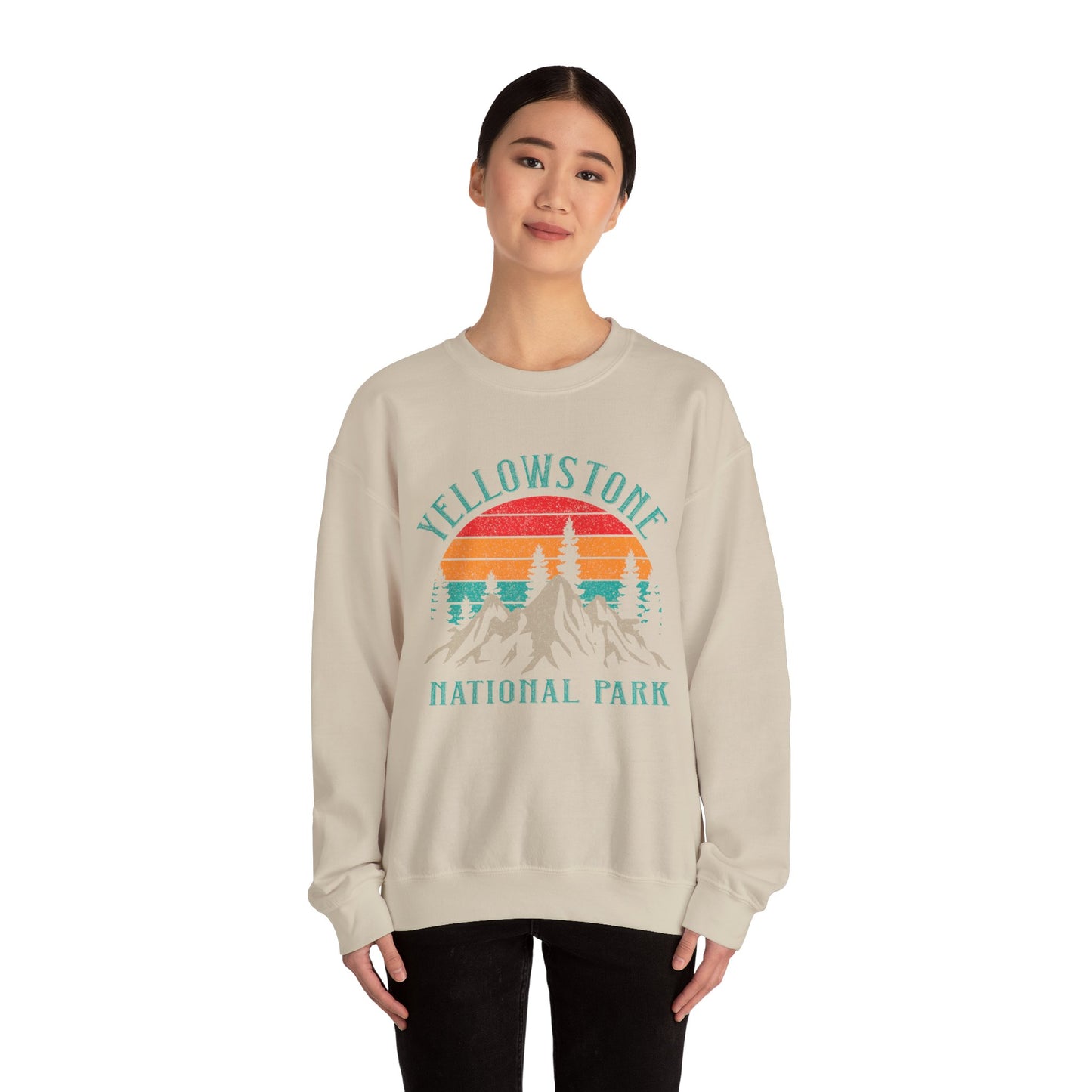 Vintage Yellowstone Us National Park Mountain Sweatshirt - NPT103ALL