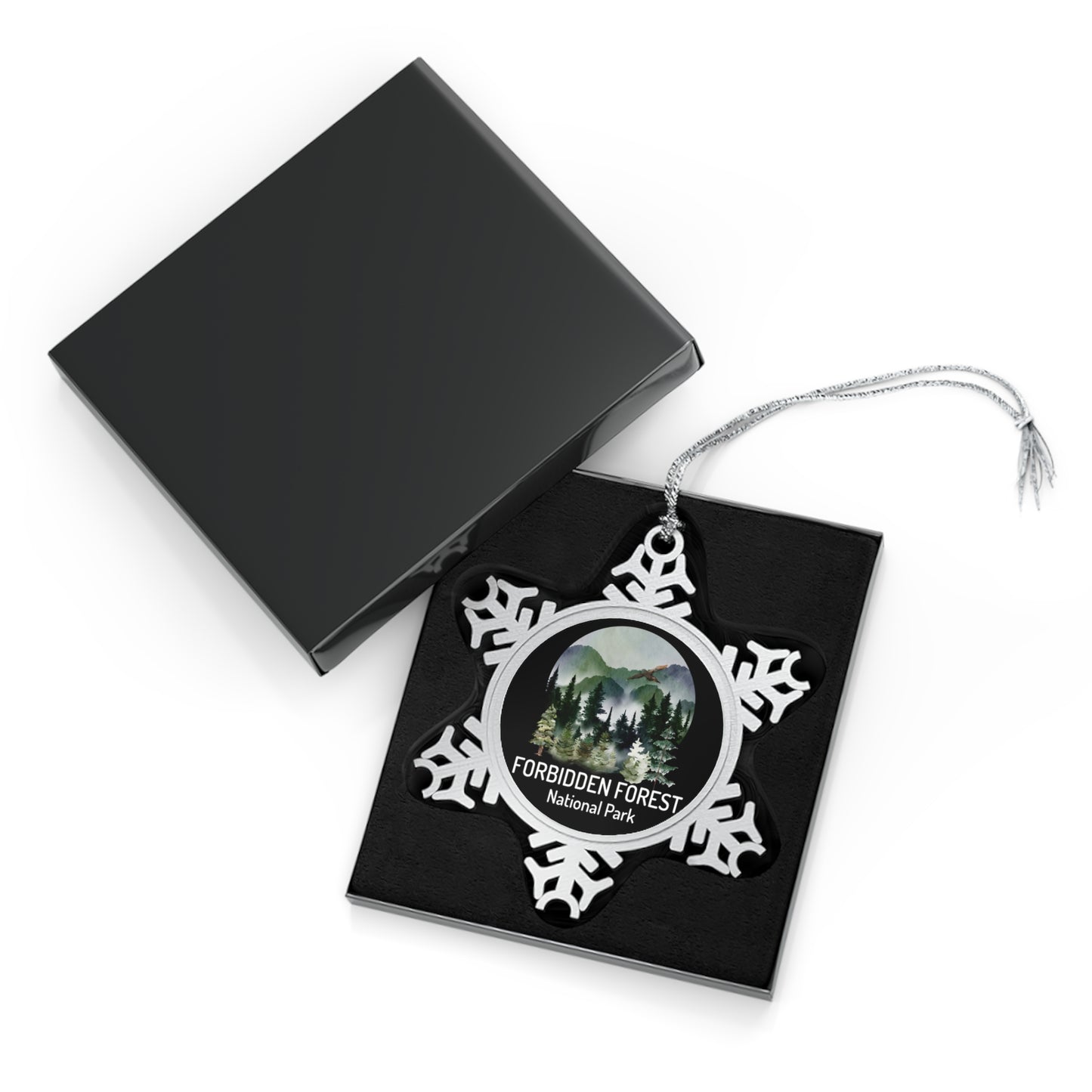 Forbidden Forest Snowflake Ornament, Customizable Inspirational Holiday Gifts from Friends or Family NP0163ALL