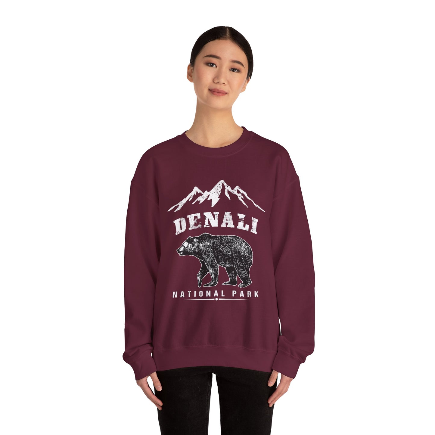 Denali National Park Camping Bear Hiking Travel Sweatshirt - NPT011ALL