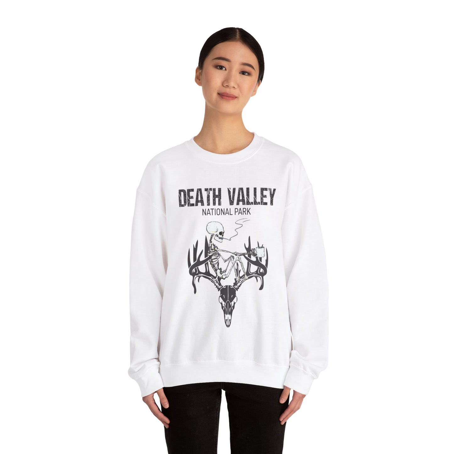 Death Valley National Park Skull Skeleton Camping Mountain Sweatshirt - NP0216ALL