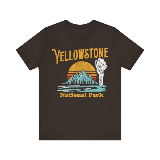 Yellowstone Crewneck Shirt, Yellowstone National Park Camping Shirt - NP061ALL