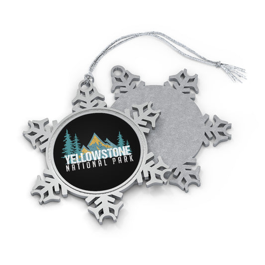 Yellowstone National Park Hiking Snowflake Ornament - NP017ALL