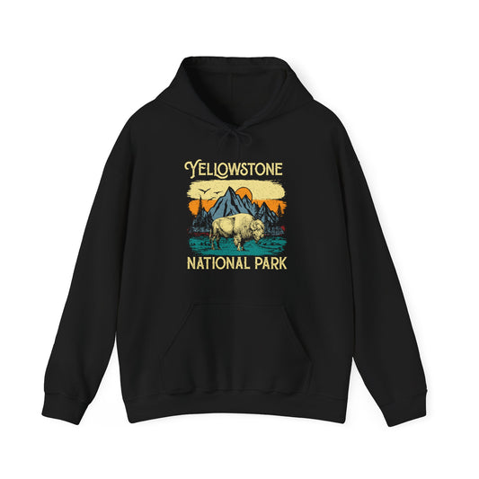 Copy of Yellowstone National Park NPS Camping Buffalo Fluffy Cows Hoodie - NPT027ALL