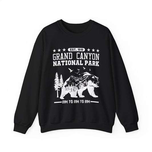 Rim To Rim To Rim Sweatshirt, Grand Canyon National Park R2R2R Arizona Camping Hiking Travel Sweatshirt - NPT005ALL