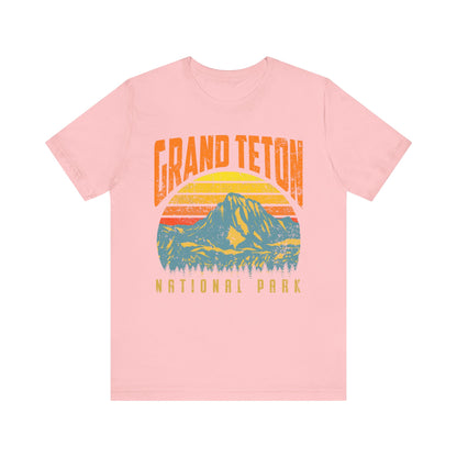 Vintage Travel Grand Teton National Park Mountain Camping Hiking Mountain Shirt - NPT224ALL