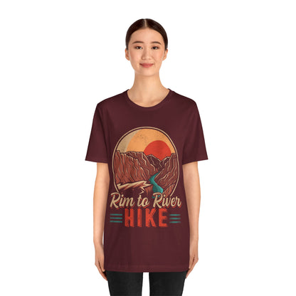 Rim 2 River Hike Crewneck Shirt, Grand Canyon National Park Rim To River Hike Hiking shirt - NPT248ALL