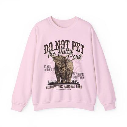 Don't Pet The Fluffy Cows Yellowstone National Park Monata Buffalo Sweatshirt - NPT066ALL