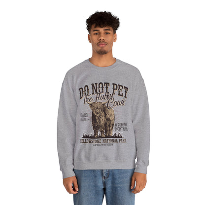 Don't Pet The Fluffy Cows Yellowstone National Park Monata Buffalo Sweatshirt - NPT066ALL