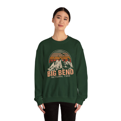 Vintage Big Bend National Park Camping Mountain Sweatshirt - NPT034ALL