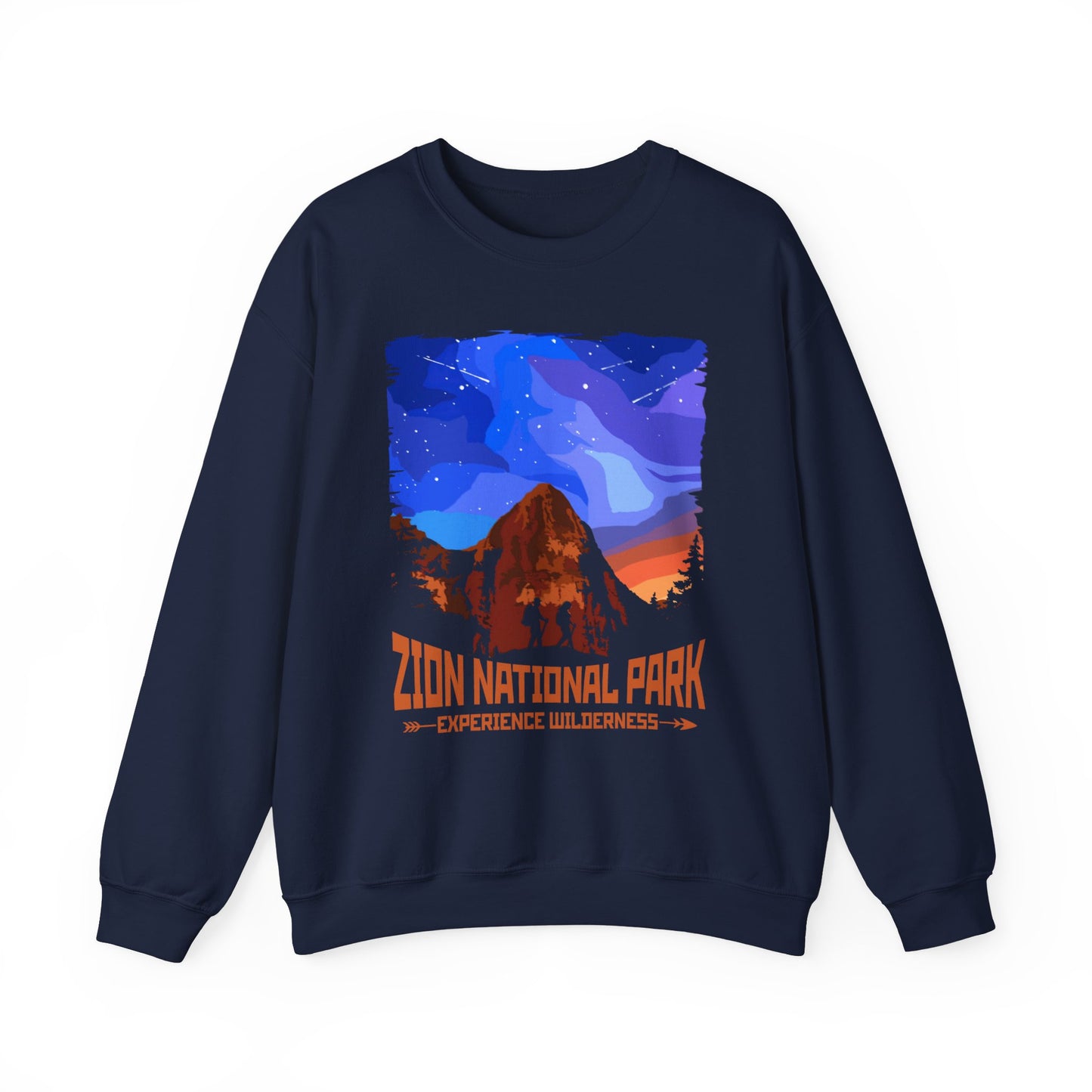 Vintage Zion National Park Souvenir Hiking Wilderess Hiking Sweatshirt - NP046ALL