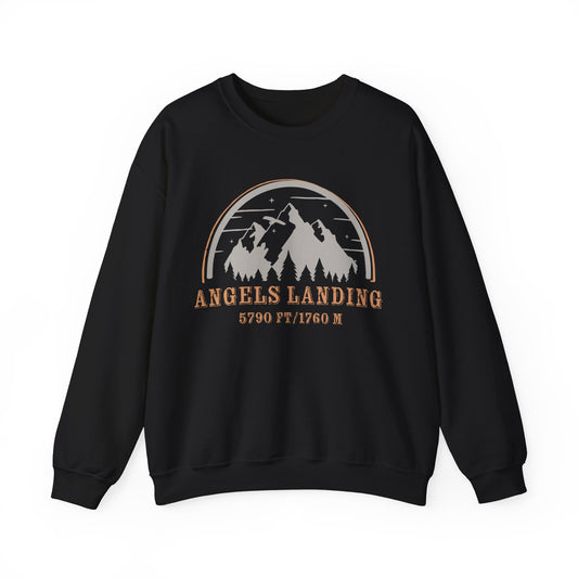 Zion National Park Camping Zion Poster Angels Landing Mountains Sweatshirt - NPT116ALL