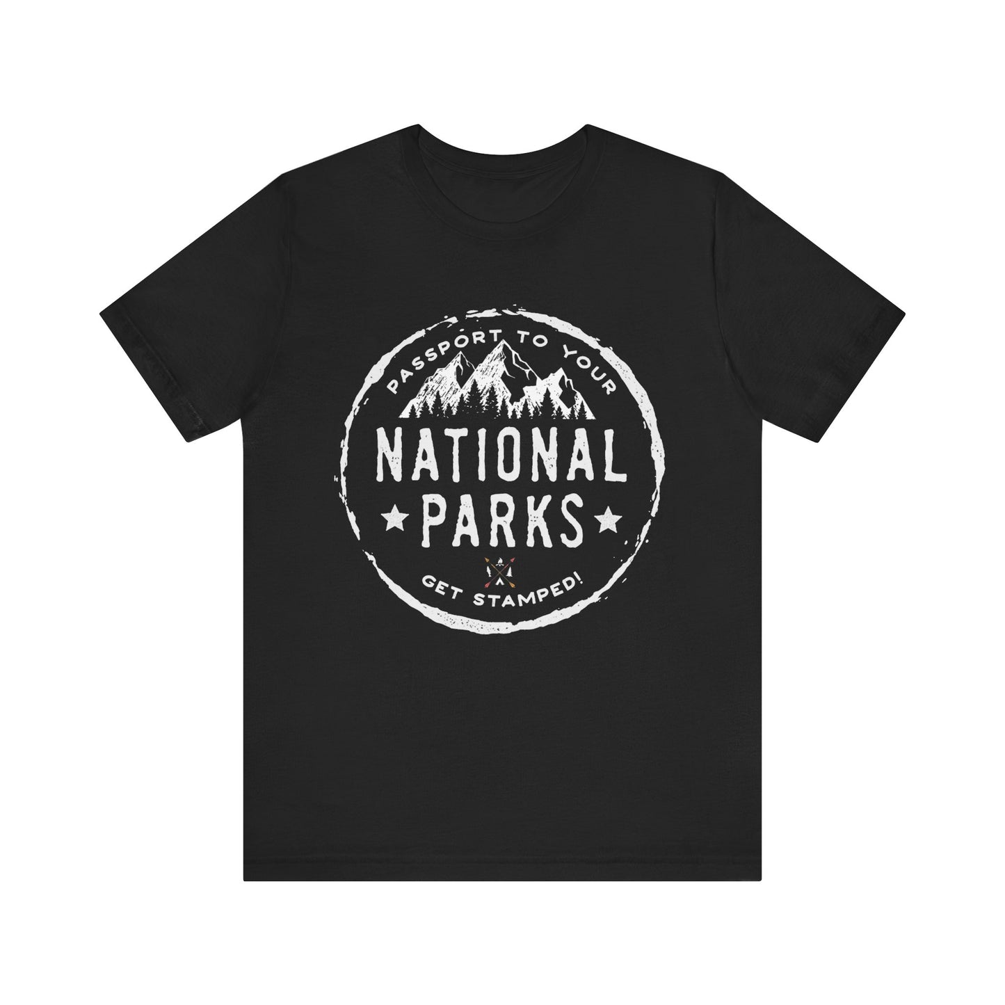 USA National Park Passport Stamp Camping Mountain shirt - NP040ALL