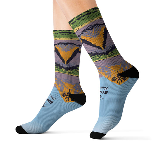 Big Bend National Park Camping Hiking Adventure Mountain Sublimation Socks - SOCKNP013